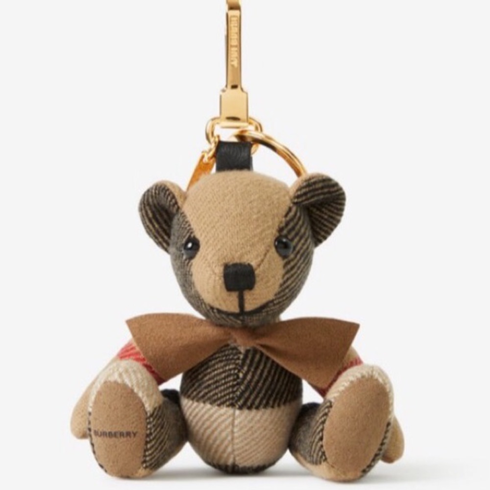 Burberry classic bear bag charm, car charm, keychain